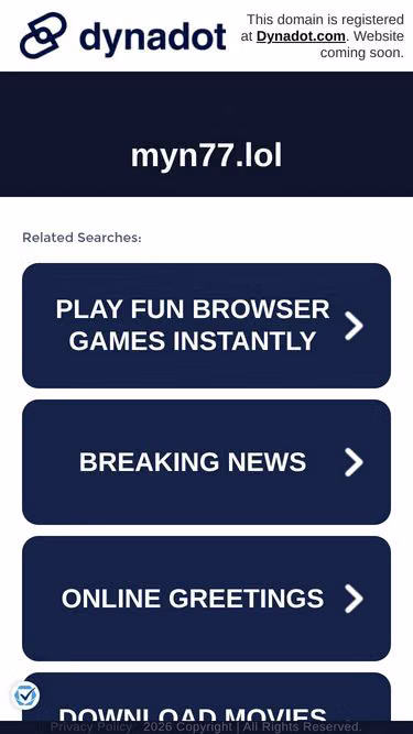 Screenshot of myn77.lol