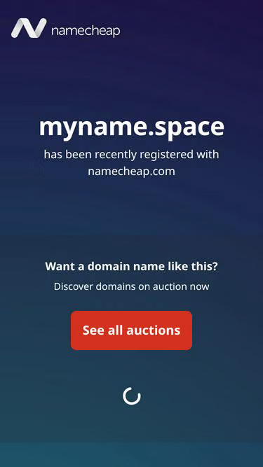 Screenshot of myname.space