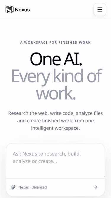 Screenshot of mynexus.cloud