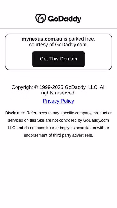 Screenshot of mynexus.com.au