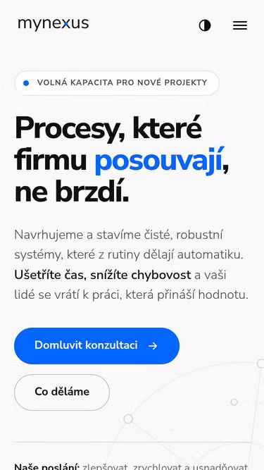 Screenshot of mynexus.cz