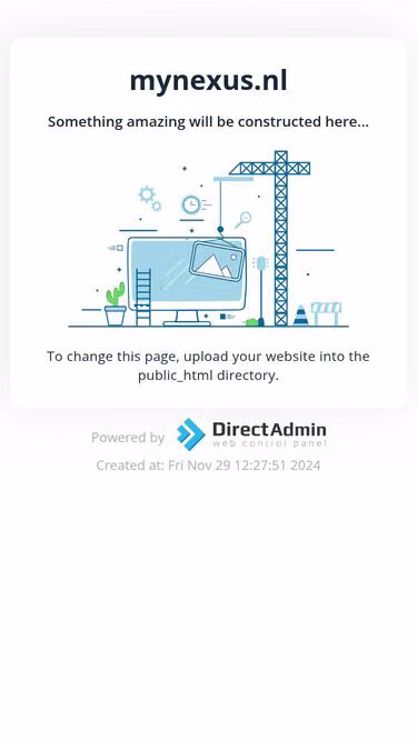 Screenshot of mynexus.nl