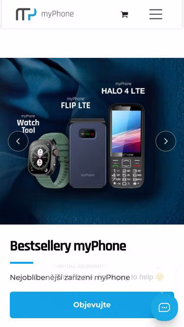 Screenshot of myphone.cz