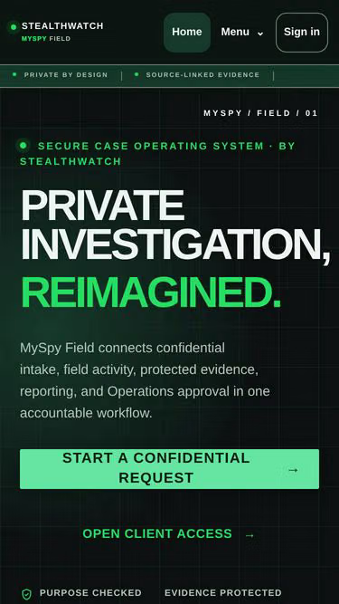 Screenshot of myspy.app