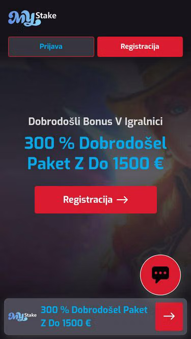 Screenshot of mystake.si