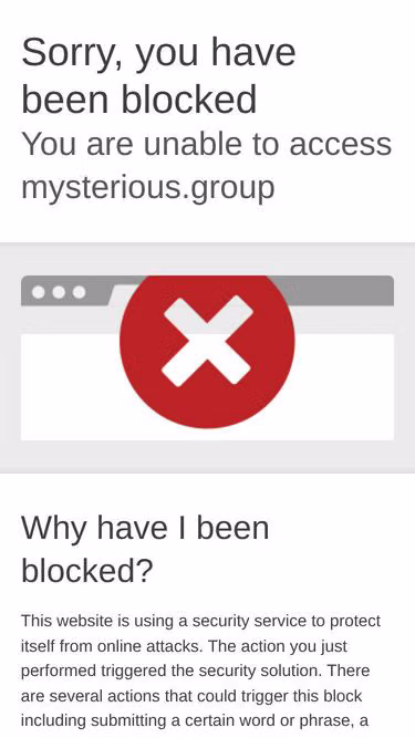 Screenshot of mysterious.group