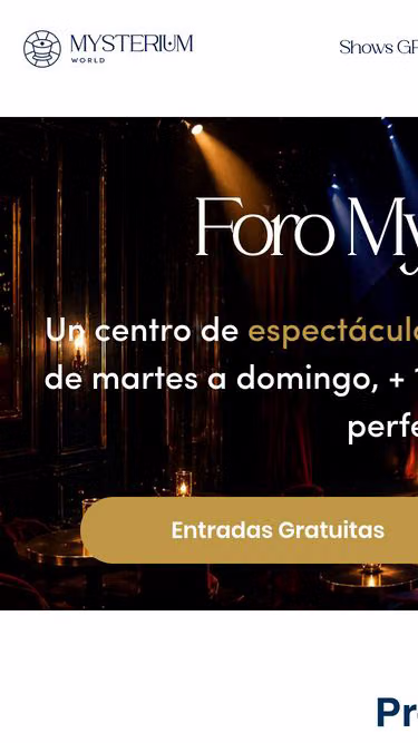 Screenshot of mysterium.mx