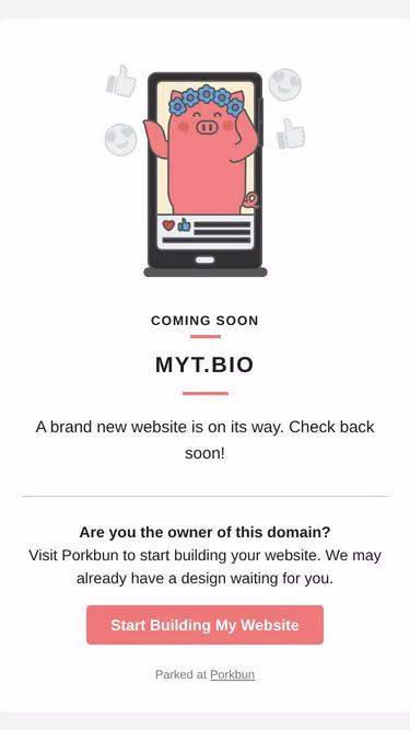 Screenshot of myt.bio