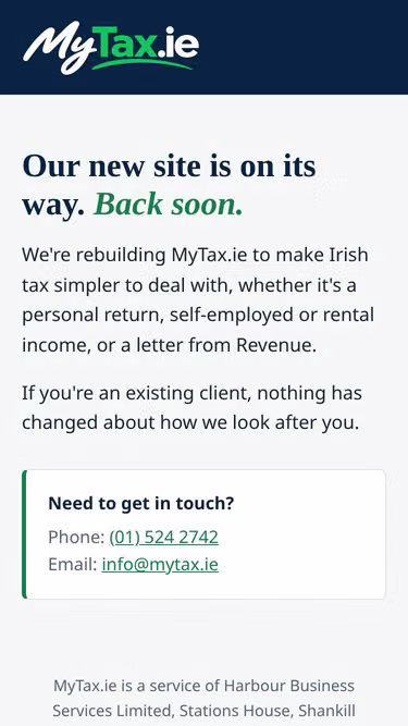 Screenshot of mytax.ie