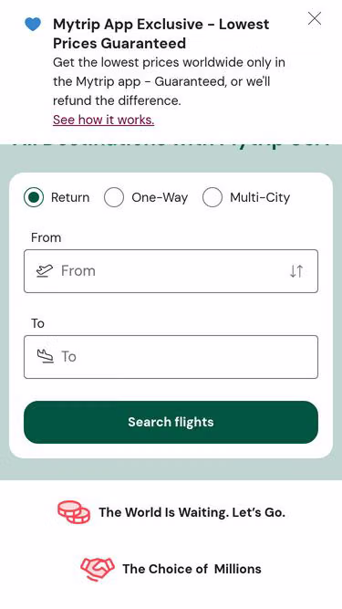 Screenshot of mytrip.hk