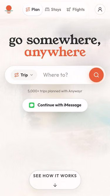 Screenshot of mytrip.link