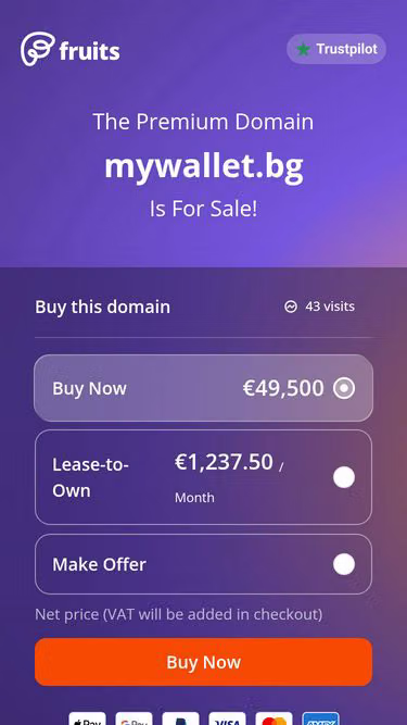 Screenshot of mywallet.bg
