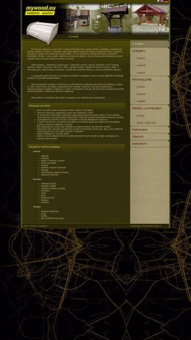 Screenshot of mywood.cz