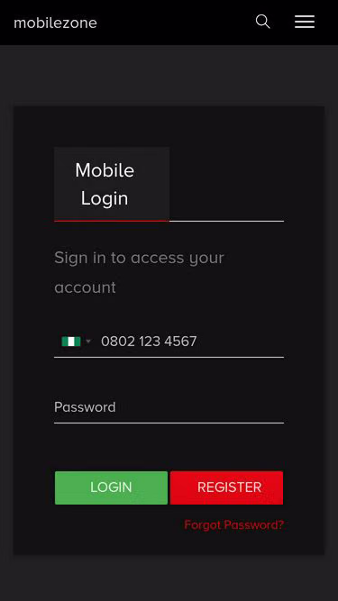 Screenshot of mzone.com.ng