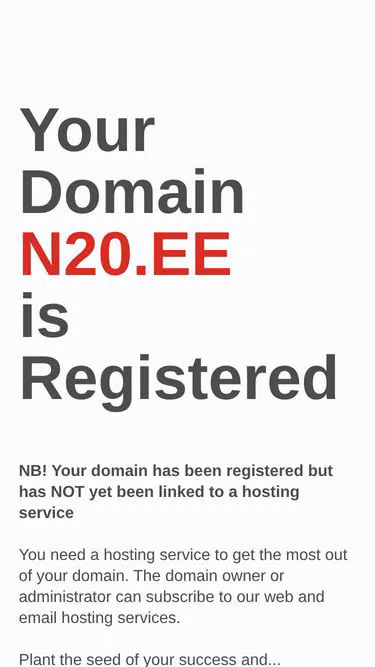 Screenshot of n20.ee