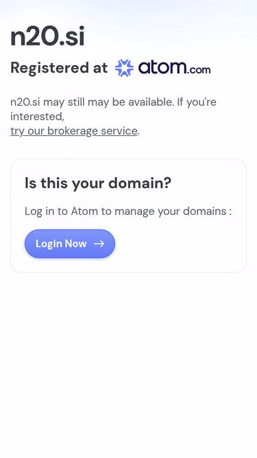 Screenshot of n20.si