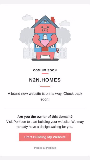 Screenshot of n2n.homes