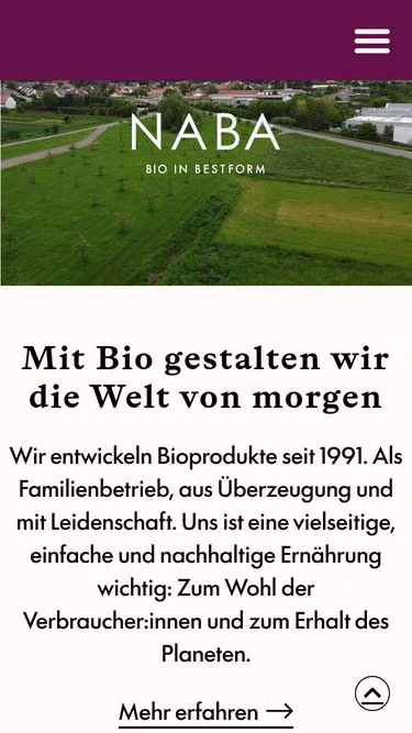 Screenshot of naba.de