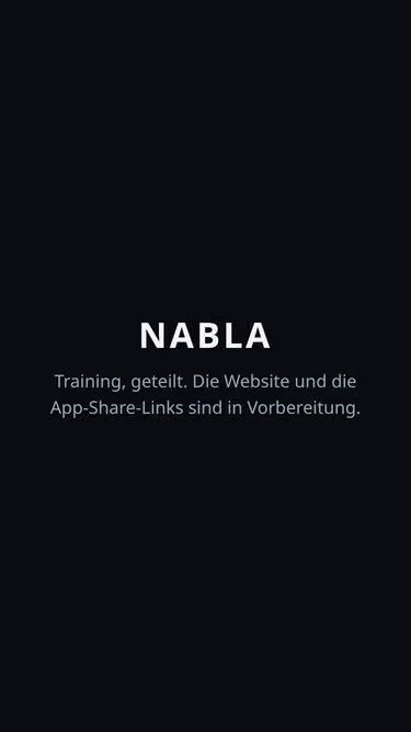 Screenshot of nabla.fit
