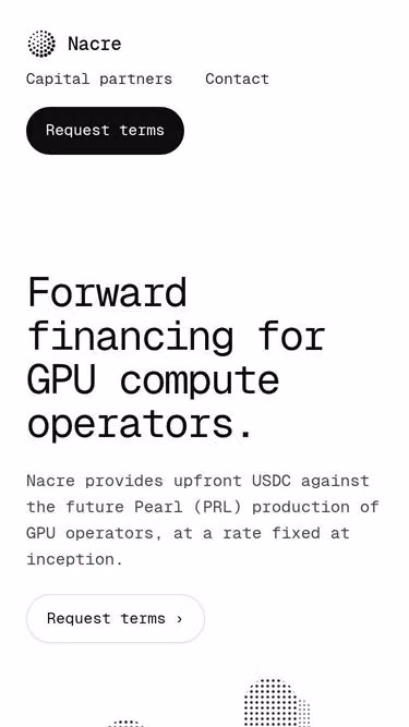 Screenshot of nacre.capital