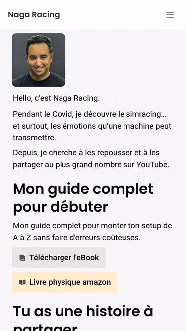 Screenshot of naga.be