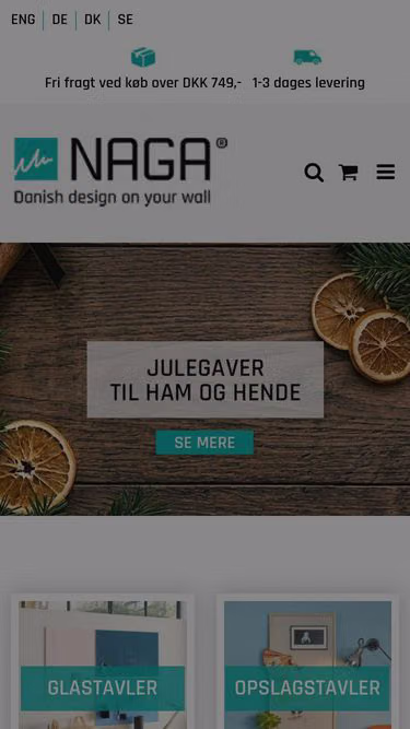 Screenshot of naga.dk