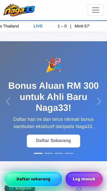 Screenshot of naga33.site