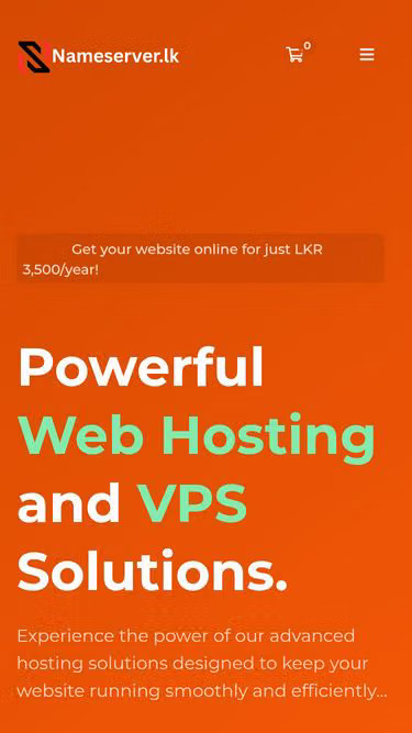 Screenshot of nameserver.lk