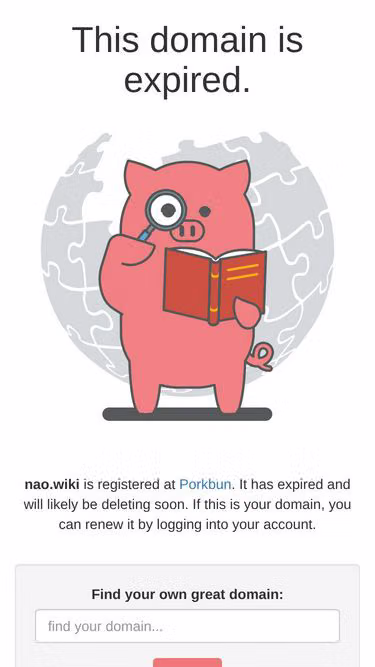 Screenshot of nao.wiki