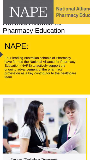Screenshot of nape.edu.au