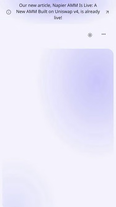 Screenshot of napier.finance