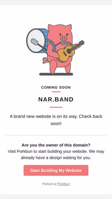 Screenshot of nar.band