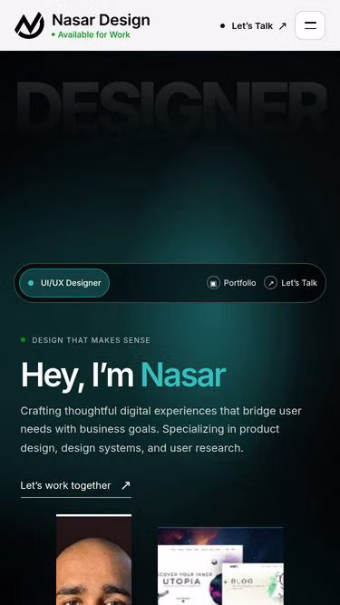 Screenshot of nasar.work
