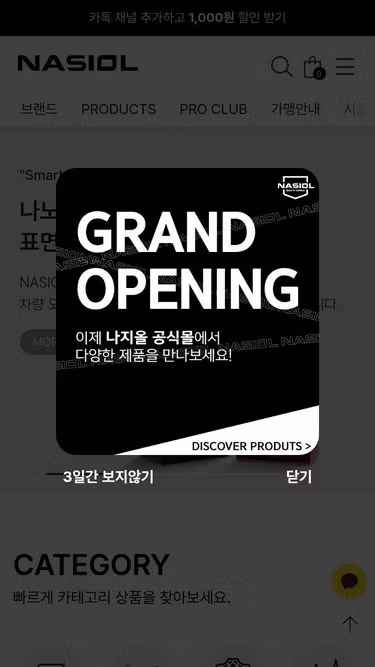 Screenshot of nasiol.co.kr