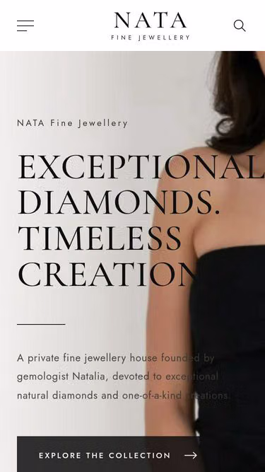Screenshot of nata.jewelry