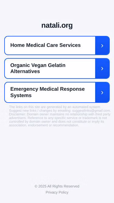 Screenshot of natali.org