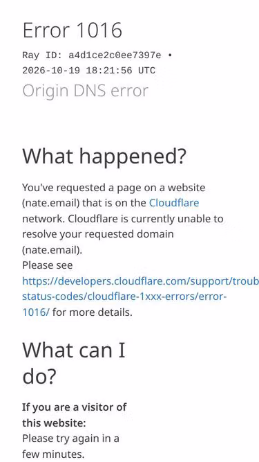 Screenshot of nate.email