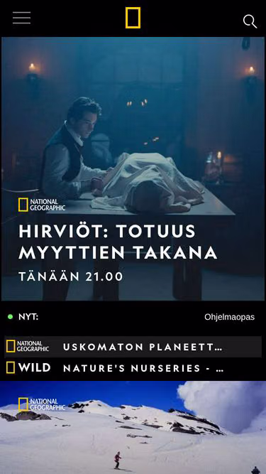 Screenshot of natgeo.fi