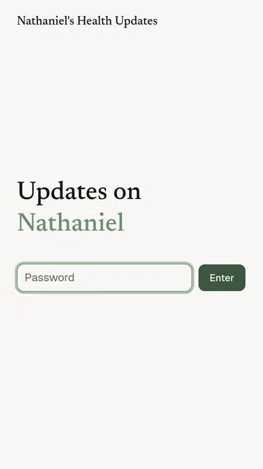 Screenshot of nathaniel.health