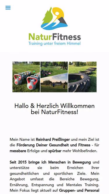 Screenshot of natur.fitness