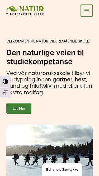 Screenshot of natur.vgs.no