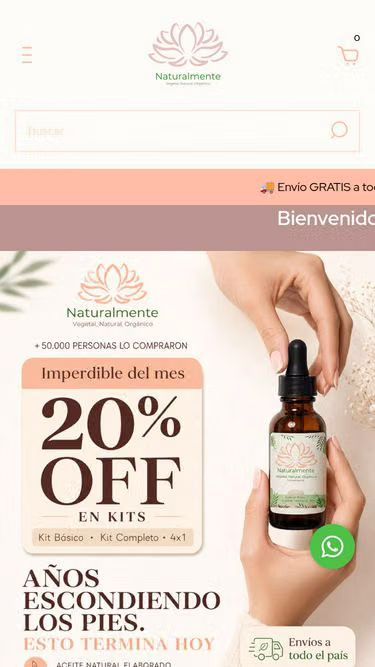Screenshot of naturalmente.com.ar