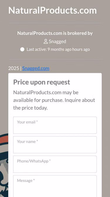 Screenshot of naturalproducts.com