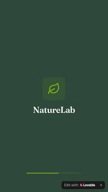 Screenshot of naturelab.app