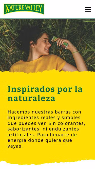 Screenshot of naturevalley.mx