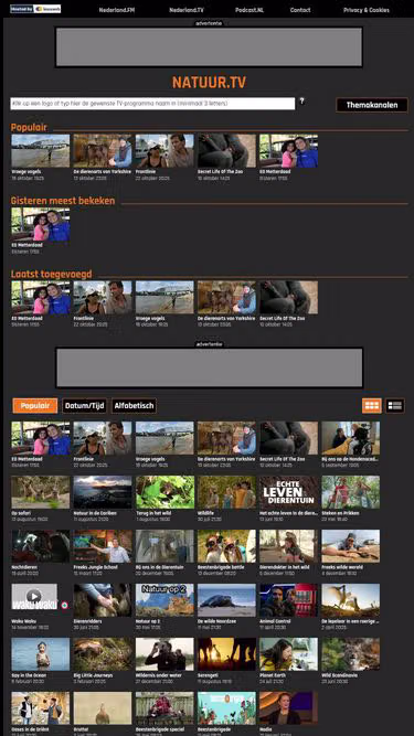 Screenshot of natuur.tv