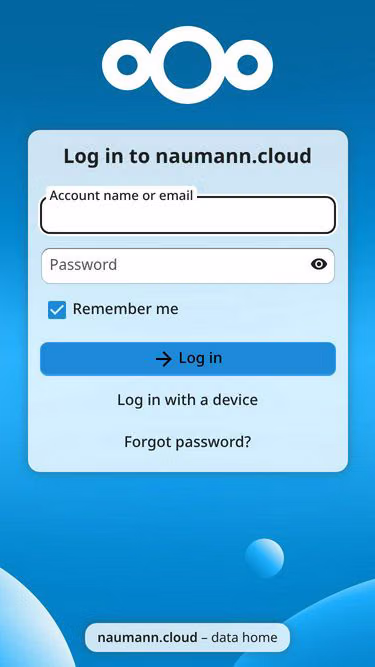 Screenshot of naumann.cloud