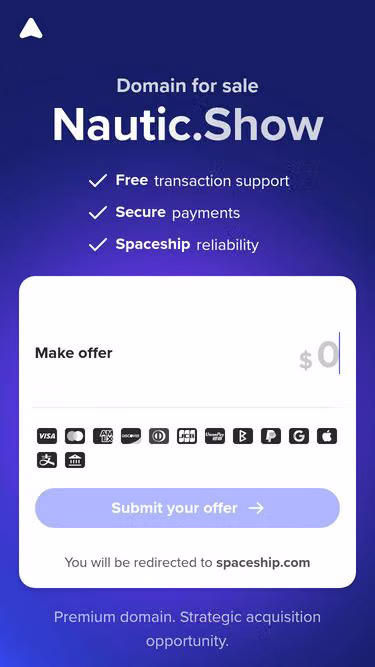 Screenshot of nautic.show