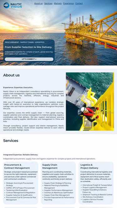 Screenshot of nautic.vision