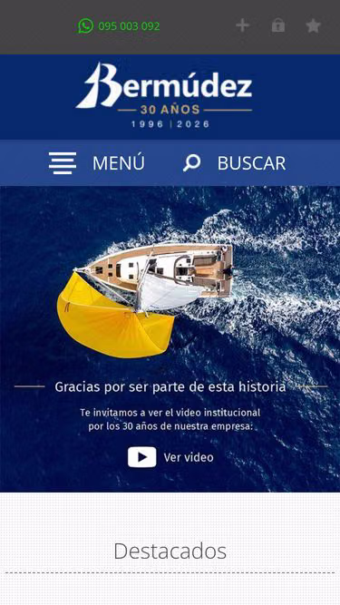 Screenshot of nautica.com.uy
